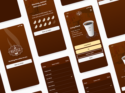 Coffee Delivery App UI + Branding