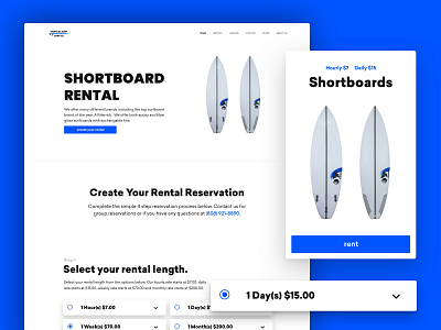 Surfboard Rental Shop app cards checkout design desktop dribbble site sketch surf surfing ui ux uxdesigner website