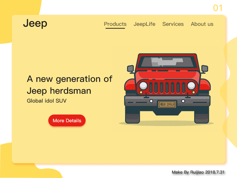 Jeep webpage