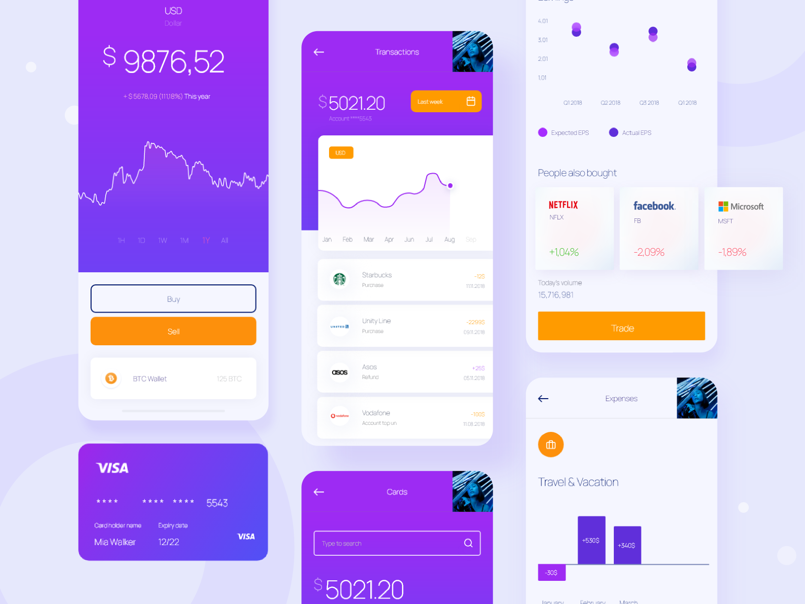 Bank / Finance App Design By Mithun 🔥 On Dribbble