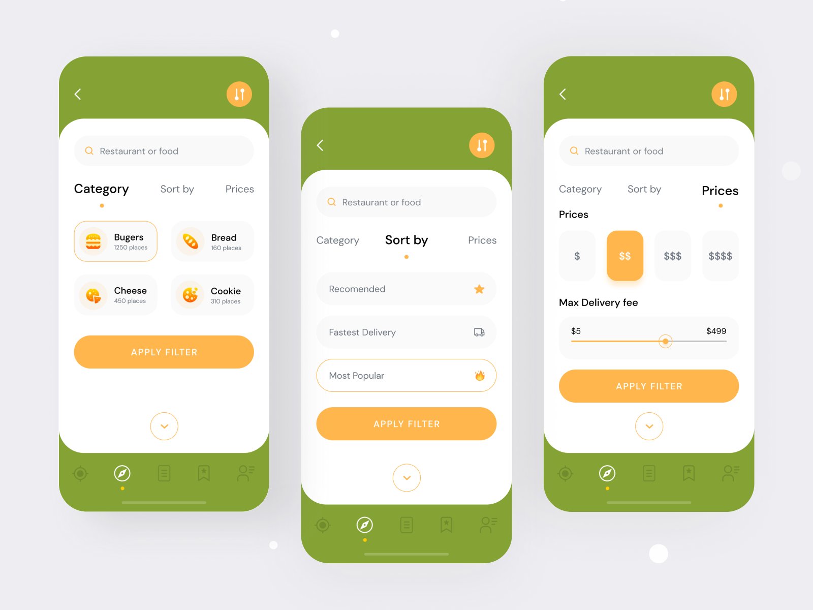 Discover Filter- Food Delivery App By Mithun 🔥 On Dribbble