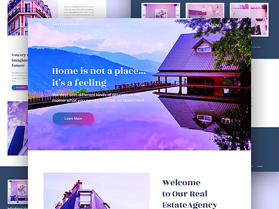 Real estate landing page Experiment advanced search business clean corporate flat google maps homes listing modern page builder real estate realestate