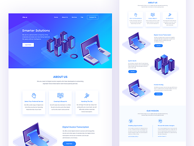 Artificial intelligence landing page artificial computer data futuristic intelligence isometric landing learning machine nodes page webdesign