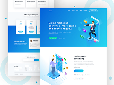 E-commerce marketing agency website exploration