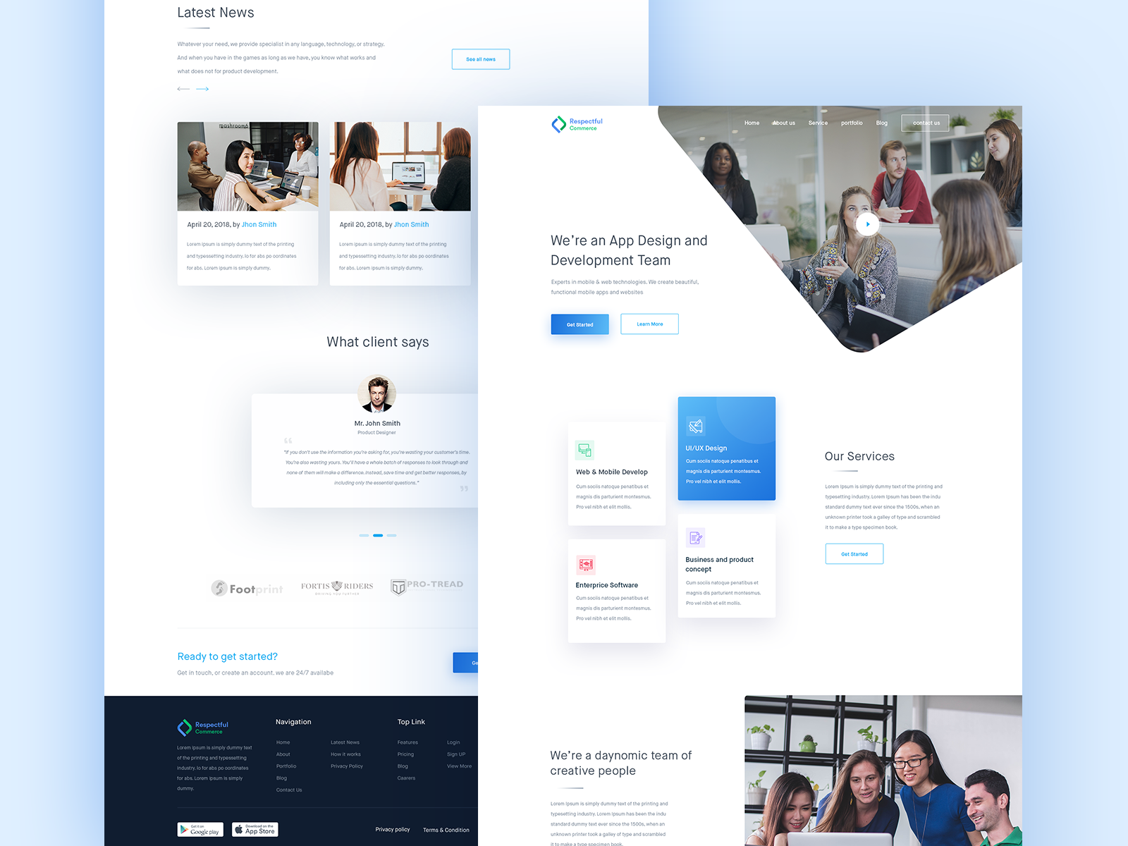 Digital Agency landing page by Mithun 🔥 on Dribbble