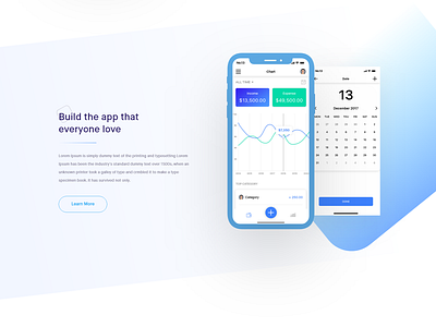 Finance app landing page by Mithun 🔥 on Dribbble