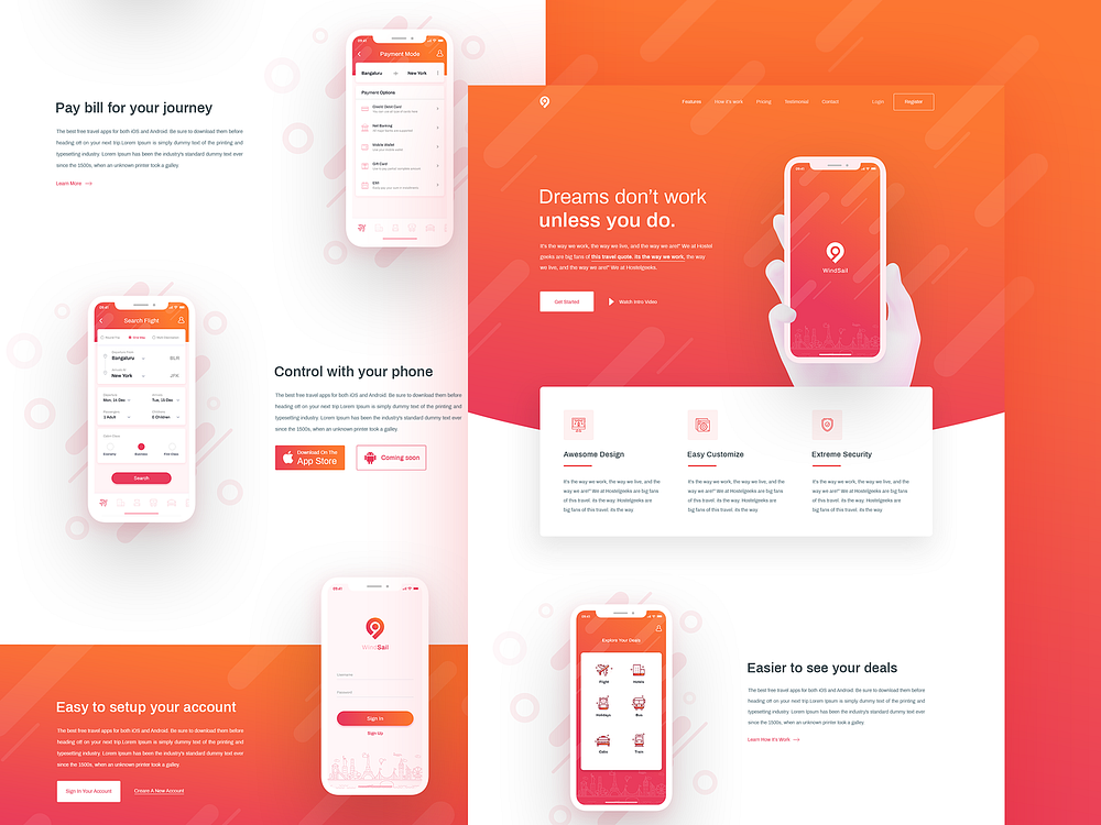 Travel App Landing Page Design By Mithun 🔥 On Dribbble 1398