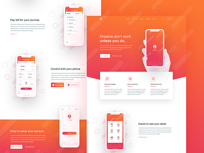 Travel App Landing Page Design app app dashboard booking flight homepage landing page landingpage travel typography ui ux design web website