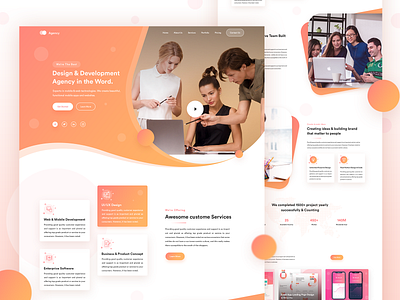 Startup Agency | Agency Landing page advertising creative design design digital marketing landing page landing page mobile app social media startup agency ui design ux design web design web design and development website