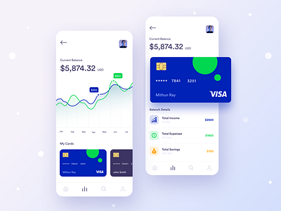 Wallet app UI Experiment app application bank app bank card dashboard dribbble best shot expenses finance app ios app trend design ui design ux design visual experiment