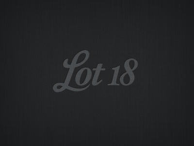 Lot18 Logo black dark grey logo lot18 type