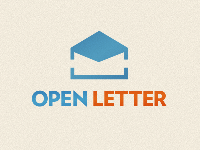 Open Letter Brand 1.1 blue envelope letter mail openletter orange