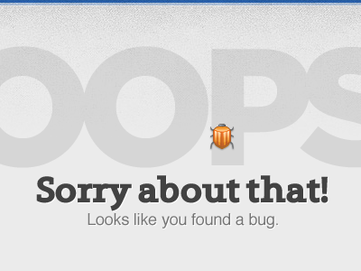 App Exception bug fun grey oops pow surprise