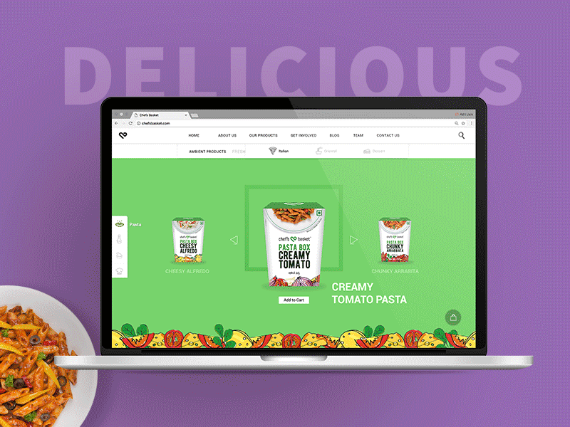 Gourmet Food Website Design