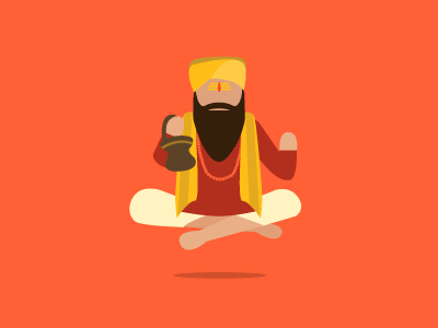 Sadhu from the Indian Mela character india minimal pray sadhu saint