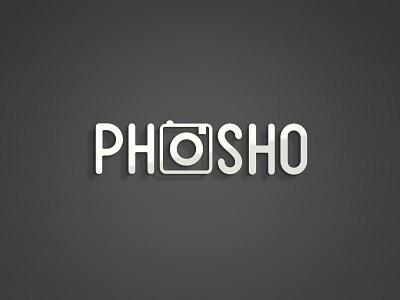 PhoSho Logo clean icon identity instagram logo rounded sans serif typography