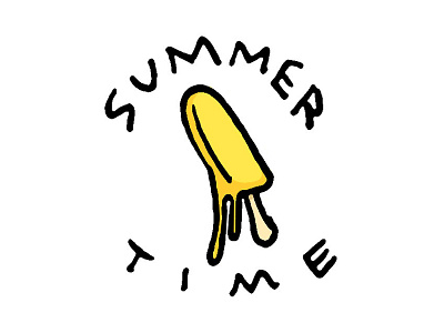 Summer Time handdrawn handdrawntype icecream ink letters stamp summer summertime typetopia typography