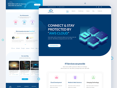 Software Company Website UI