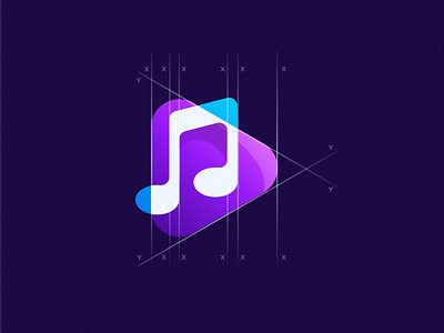 music logo app awsesome best logo bestlogo colorful coreldraw forsale good logo musik music music app musiclogo nice nice logo vector
