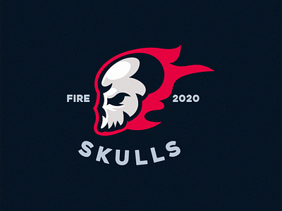 skull fire branding coreldraw design e sport fire forsale good ilustrator logo nice skull skulls