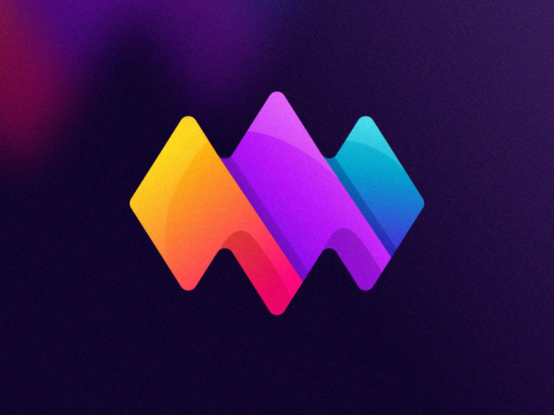 Colorful Sound Wave Logo by alonkelakon on Dribbble