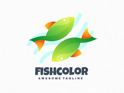 fish colorfu logo idea