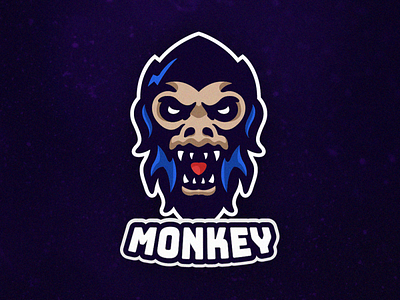 monkey coreldraw design e sport forsale good ilustrator logo monkey monkey logo nice sport sportlogo vector