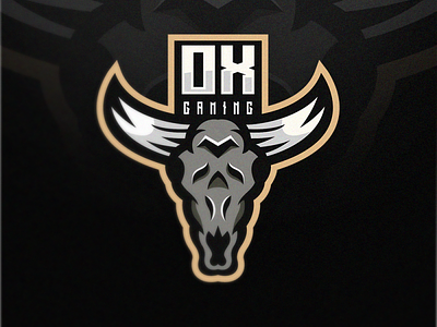 Logo For Ox Gaming coreldraw cow design e-sport forsale game gaming good illustration ilustrator logo nice skull sport sportlogo vector