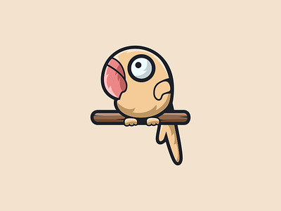 Bird adorable cute ilustrator logo maskot