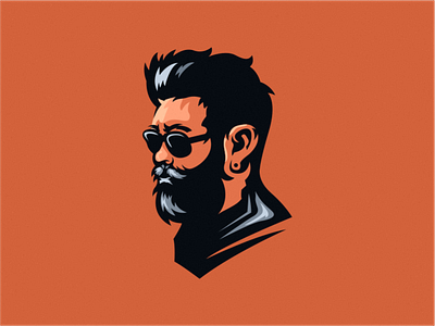 Beard barber beard beardman club coreldraw design e sport forsale ilustrator logo sport team