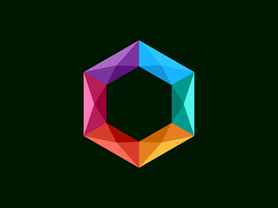 colorful polygon design