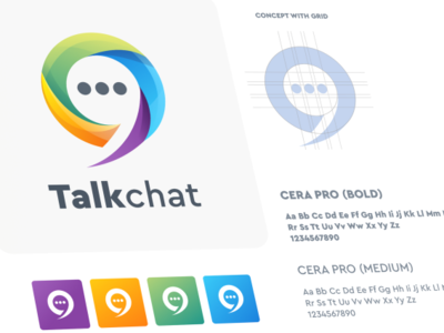 talk chat logo design