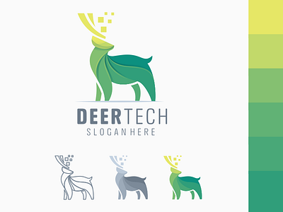 Deer tech logo ai animation branding corel coreldraw design forsale good great icon illustration illustrator ilustrator logo nice ui ux vector web website