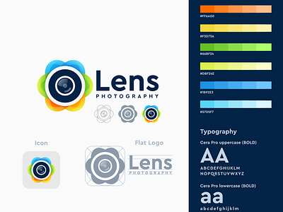 Lens logo design