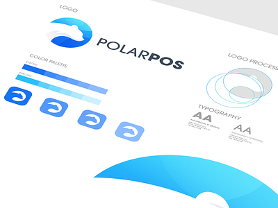 logo concept for polarpos branding corel coreldraw forsale good ilustrator logo nice polar polar bear ux vector