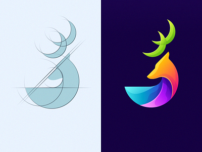 deer logo design coreldraw deer deer logo design dribbble for sale forsale good logo logos sport sportlogo team tech