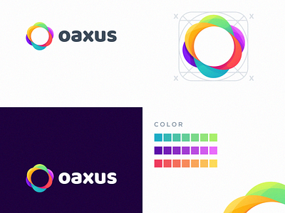 oaxus logo design colorful colorful design colorful logo coreldraw design e sport forsale good ilustrator logo nice sport