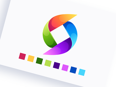 colorful logo idea app app design branding coreldraw design forsale good illustration logo nice ux vector