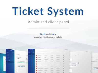 TicketSystem admin panel design logo panel responsive ticketsystem ui ui ux ux website