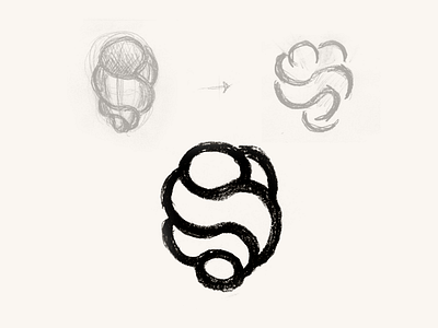 Logo Concept andculture conch design identity logo mark process progression shell sketch thumbnail