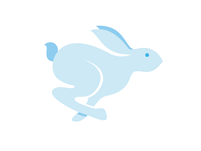 Running bunny icon ai bunny hair icon illustration rabbit run running vector