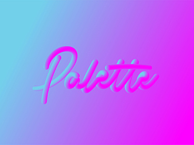 Typography experimental gradient lettering typography