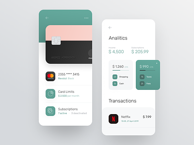 Card details for banking app analitycs bank bank account bank app bank card banking business cards chart credit card design system finance app fintech mobile payment product design statistic statistics subscription transactions
