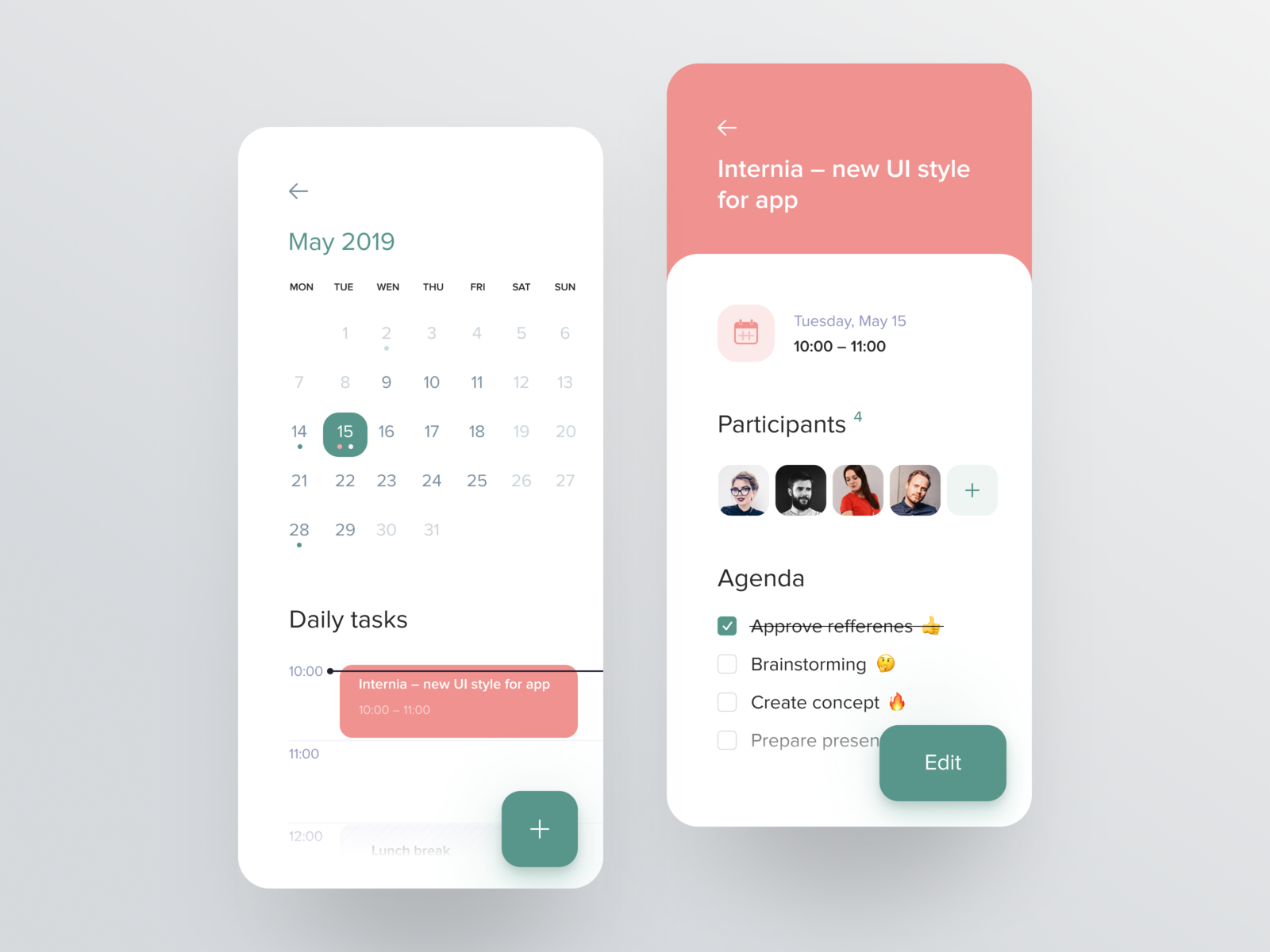 Meeting Screen for Booking App by Brave Wings 🔥 on Dribbble