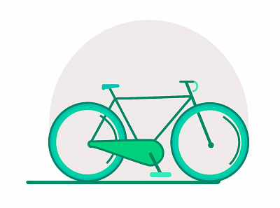 Bicycle Illustration art bicycle bicycling design designer flat graphicdesign illustration illustrator minimal vector