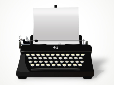 Typewriter icon typewriter vintage wi
