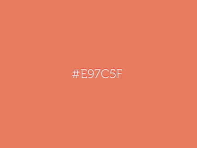 E97c5f e97c5f favourite color favourite colour typography