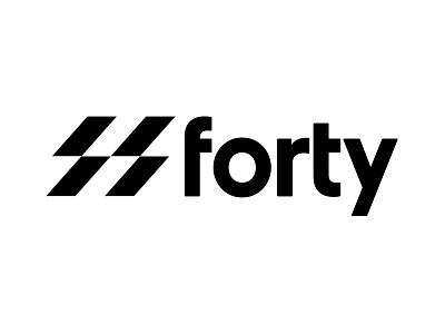 Forty Sport Brand icon sign identity logotype sport brand