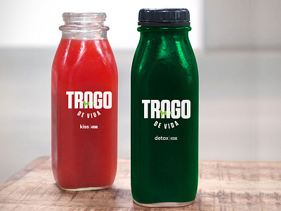 Trago de vida Packaging branding identity logo