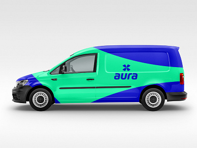 Aura technology systems, unused concept branding identity simplity symbol